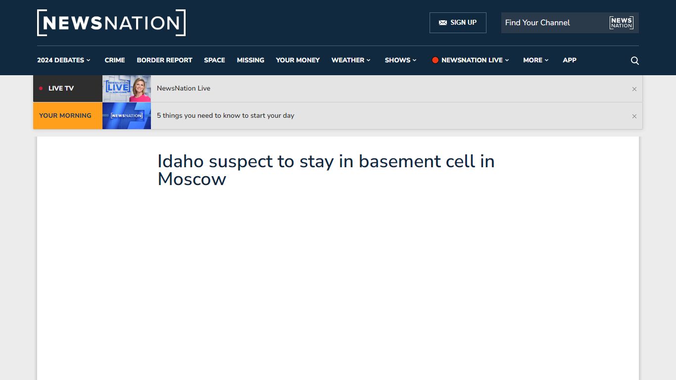 Idaho suspect to stay in basement cell in Moscow - NewsNation